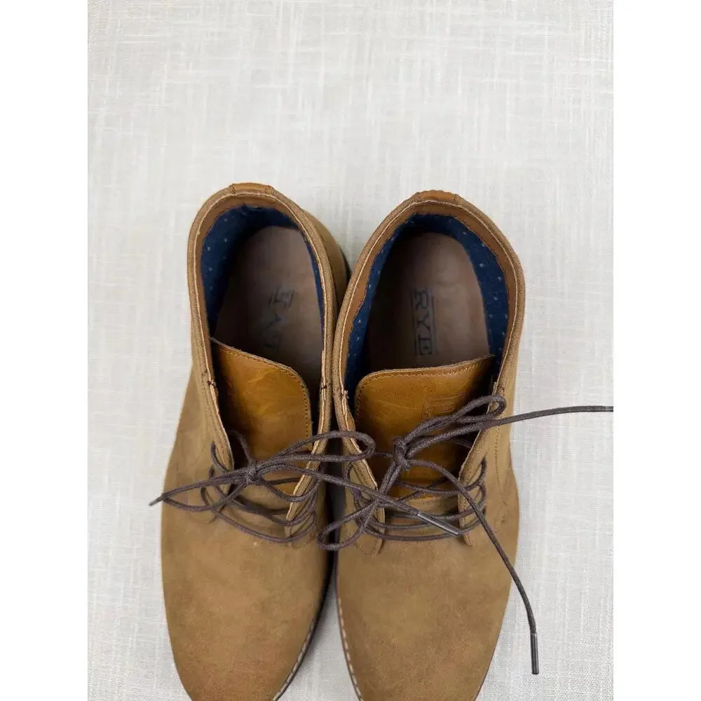 RYE Men's Brown Suede‎ Lace-Up Boots Size 9 US